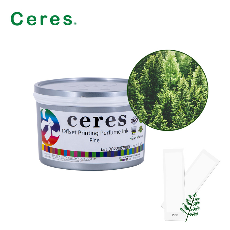چاپ آفست Ceres جوهر عطر کاج طعم رنگ شفاف