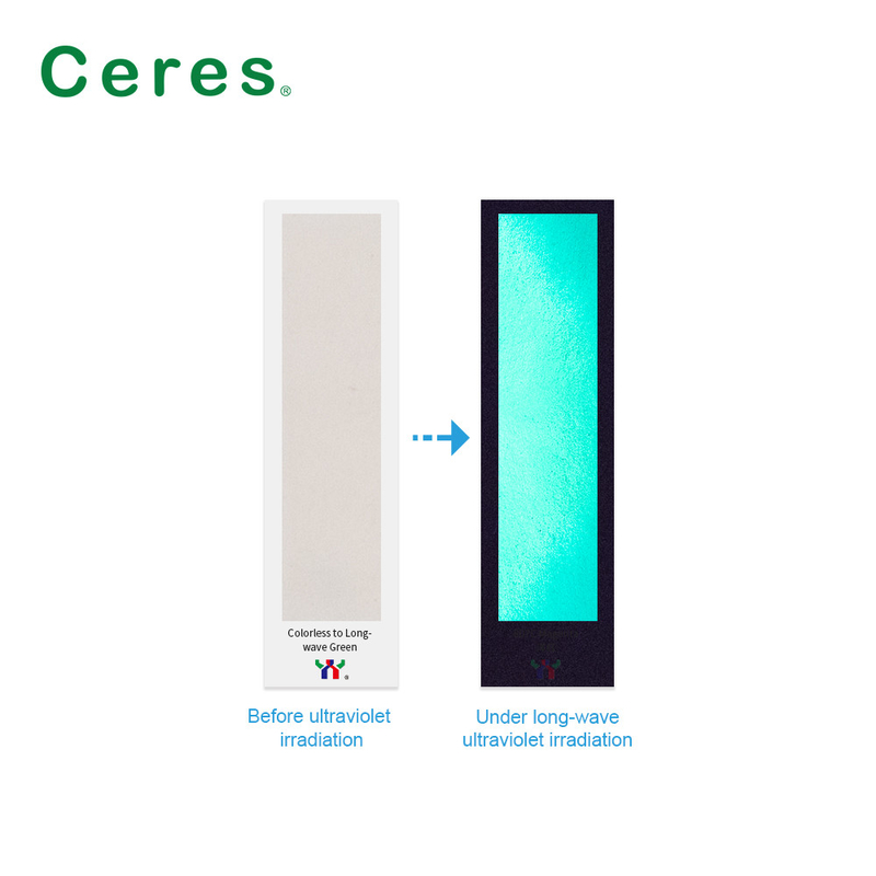 800nm Ceres UV جوهر نامرئی بی رنگ تا سبز طبیعی خشک