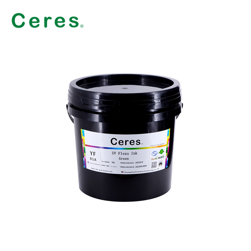 Rohs Green UV Flexo Ink رنگ پانتون برای کاغذ و پلاستیک