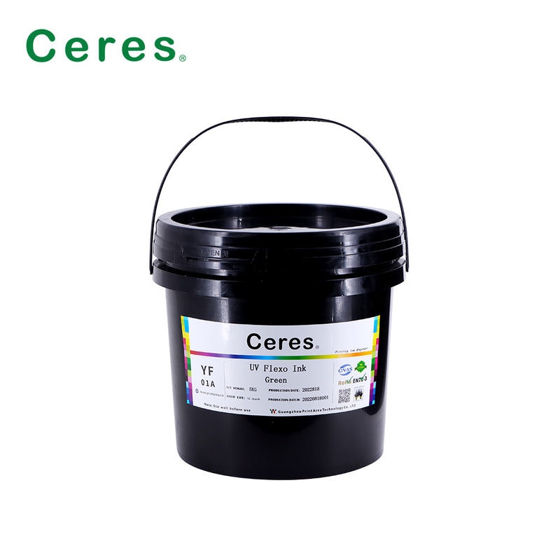 Rohs Green UV Flexo Ink رنگ پانتون برای کاغذ و پلاستیک
