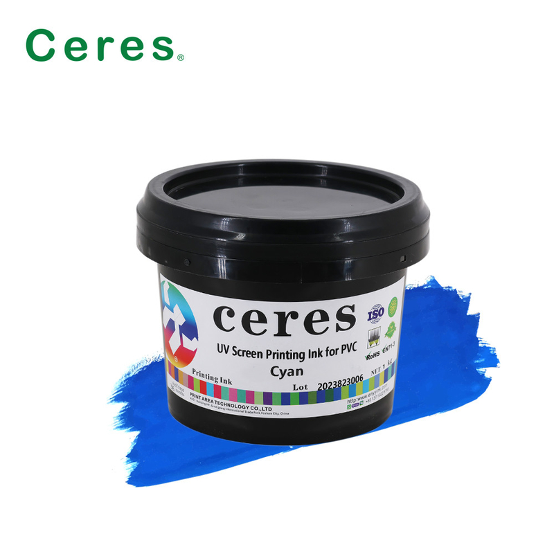 جوهر چاپ صفحه نمایش CMYK UV برای شیشه پلاستیکی PP PE PET LDPE HDPE