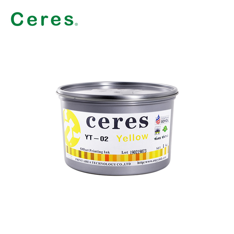 رنگ های روشن Offset Printing Ink Paper High Gloss Cmyk Inks میگنتا