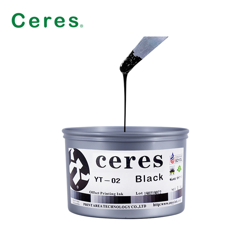 رنگ های روشن Offset Printing Ink Paper High Gloss Cmyk Inks میگنتا