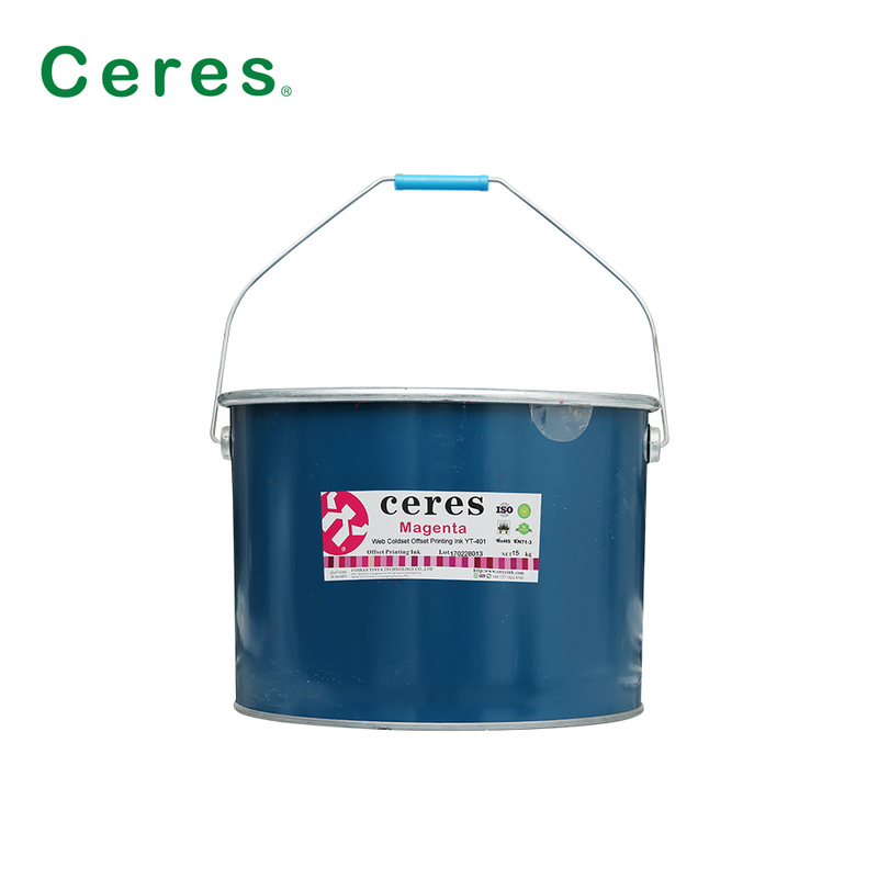 Solvent Based CMYK Web Coldset Offset Printing Ink for Newspaper in 15kg Iron Barrel