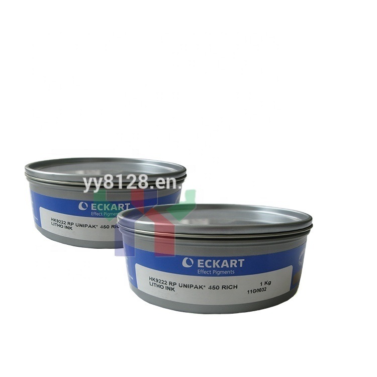 Eckart طلا و نقره جوهر چاپ آفست 9222 آبی طلایی 9224 قرمز طلایی 9310 نقره برای بسته بندی تزئینی