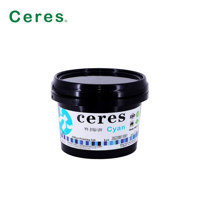 EN71-3 جوهر آفست UV درجه A + با اعتبار یک ساله برای چاپ CMYK با کیفیت بالا