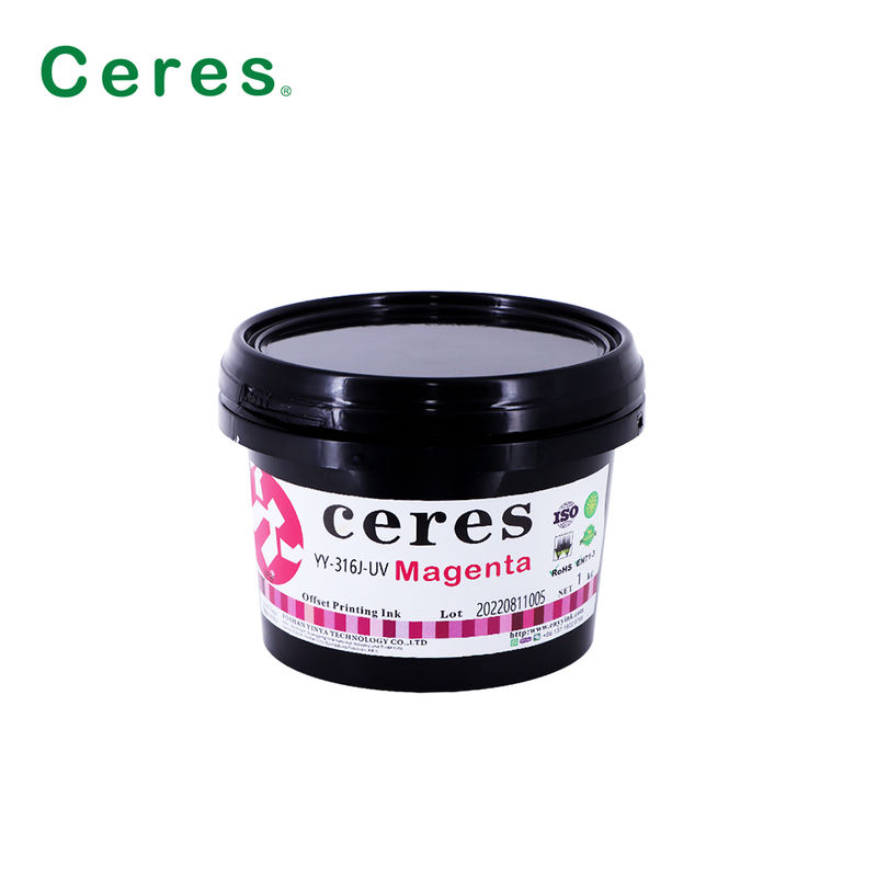 EN71-3 جوهر آفست UV درجه A + با اعتبار یک ساله برای چاپ CMYK با کیفیت بالا