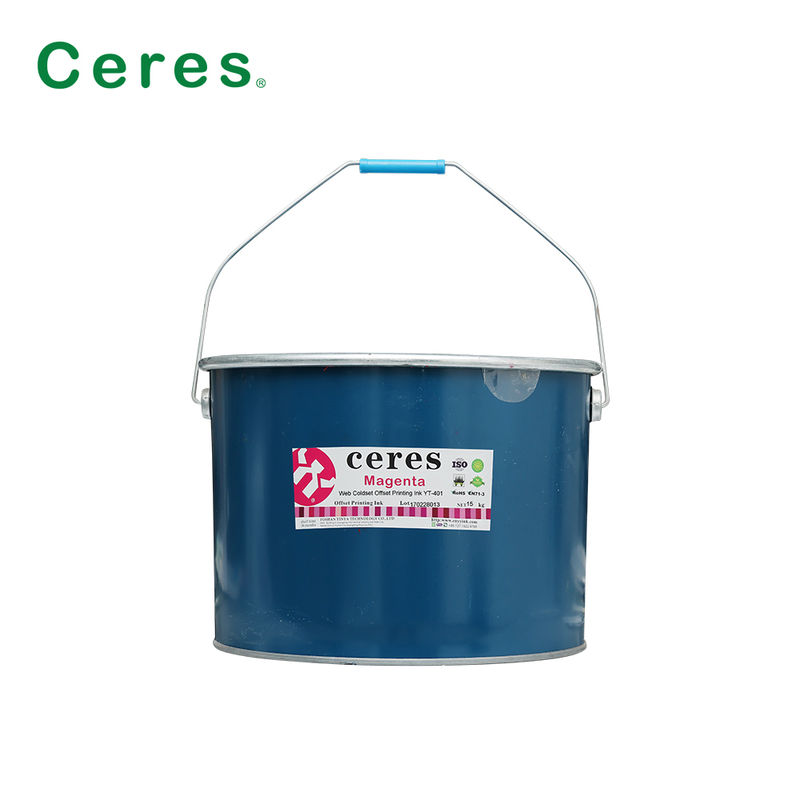 جوهر چاپ آفست سرد برای چاپ روزنامه با انتقال جوهر قوی در بسته بندی بشکه آهن