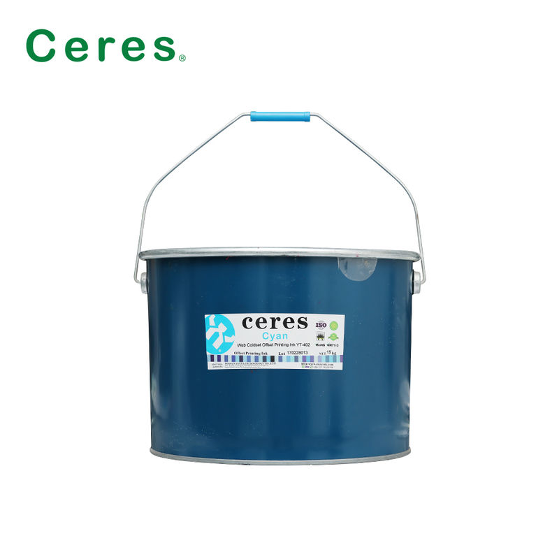 جوهر چاپ آفست سرد برای چاپ روزنامه با انتقال جوهر قوی در بسته بندی بشکه آهن