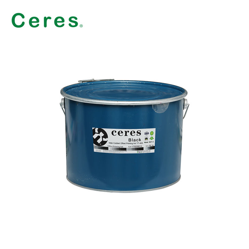 جوهر چاپ آفست سرد برای چاپ روزنامه با انتقال جوهر قوی در بسته بندی بشکه آهن