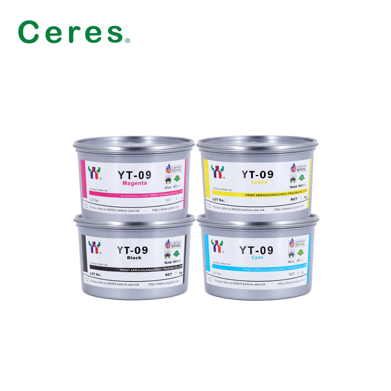 Ceres رنگ های چاپی آفست پرتاب شده بر روی ورق مقاوم در برابر الکل و خوردگی