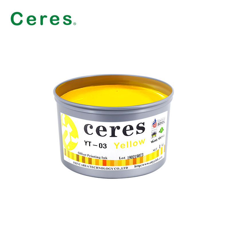 جوهر افست سویا سریع خشک شونده سازگار با محیط زیست با جلای بالا Ceres YT-03 برای چاپ CMYK