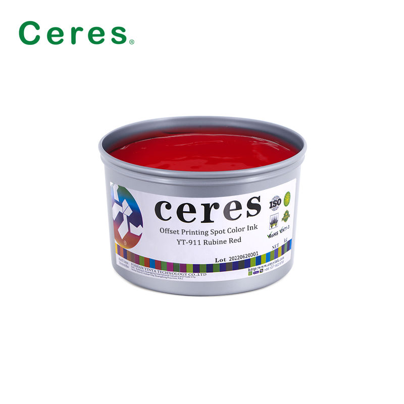 جوهر چاپ آفست مبتنی بر محلول رنگ پانتون با شفافیت بالا برای چاپ بسته