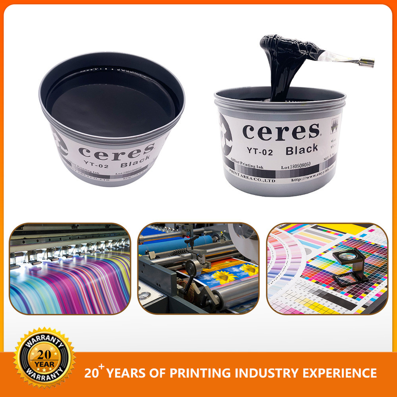 رنگ های روشن Offset Printing Ink Paper High Gloss Cmyk Inks میگنتا