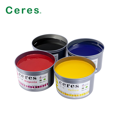 رنگ های روشن Offset Printing Ink Paper High Gloss Cmyk Inks میگنتا